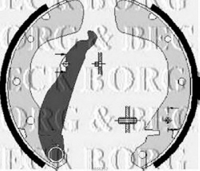 BORG & BECK bbs6252 -  Комплект тормозных колодок